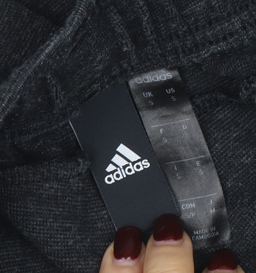 Adidas Men's Black Jogger Sweatpants Size S Tapered Fleece