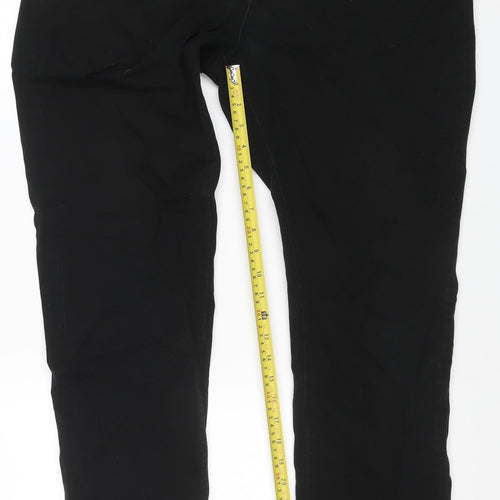 Kangol Men's Black Chino Trousers Size 36L Cotton Regular Fit