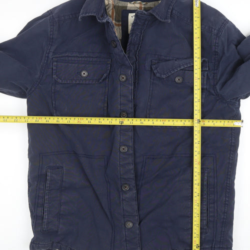 Fat Face Men's Blue Cotton Regular Fit Lined Casual Jacket M