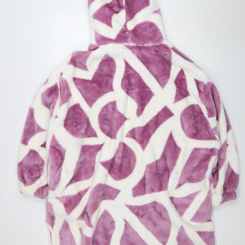 JIMJAM THE LABEL Women's Purple Fleece Hooded Robe One Size