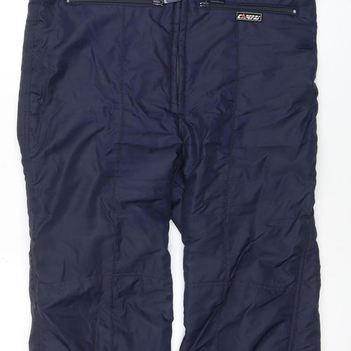 Campri Men's Blue M Insulated Waterproof Winter Snow Pants Trousers