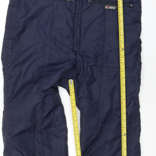 Campri Men's Blue M Insulated Waterproof Winter Snow Pants Trousers