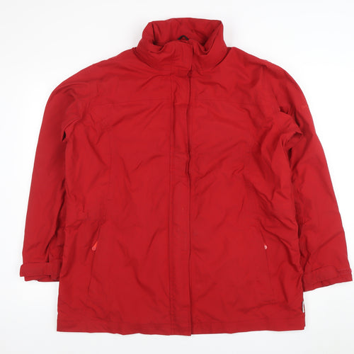 Regatta Women Red Waterproof Mid-Length Parka Jacket Size 18