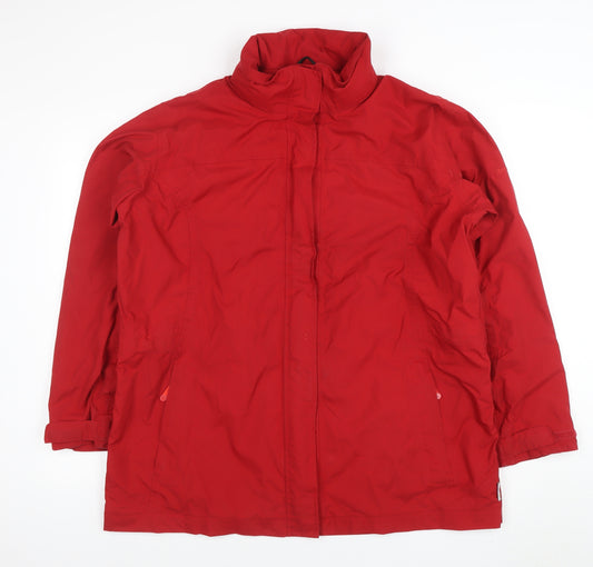 Regatta Women Red Waterproof Mid-Length Parka Jacket Size 18
