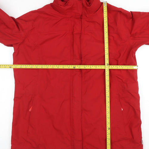 Regatta Women Red Waterproof Mid-Length Parka Jacket Size 18