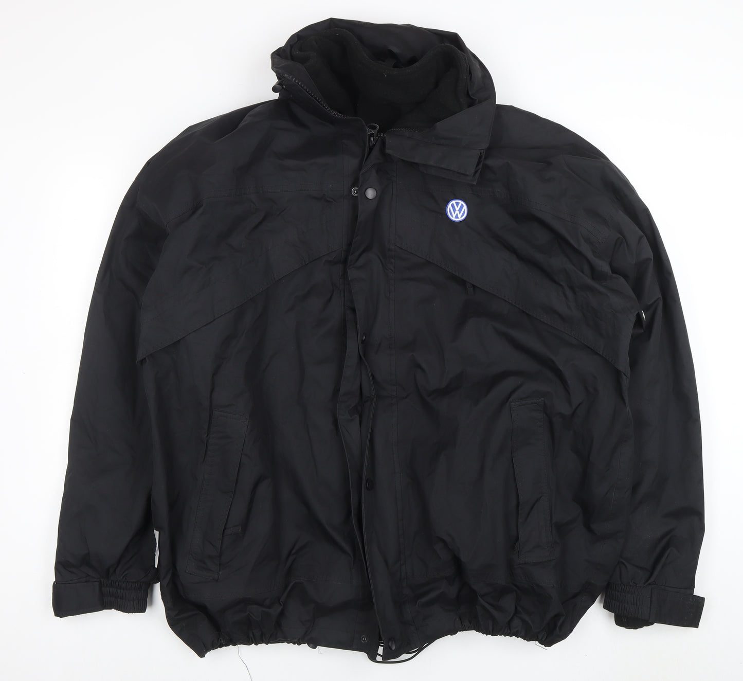 Result Mens Black XL Waterproof Parka Jacket with VW Logo