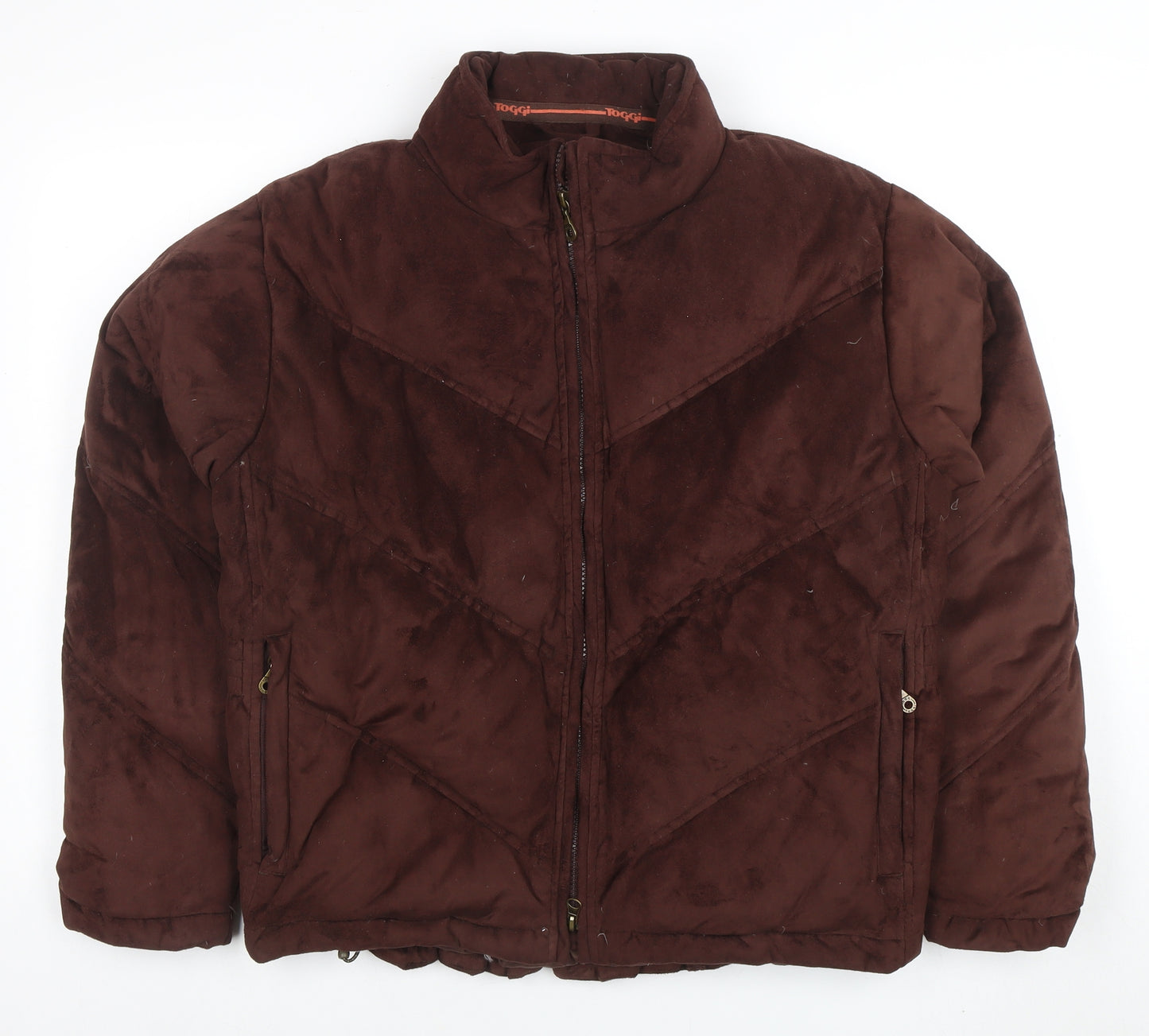 Toggi Women's Brown L Puffer Jacket Down Feather Winter Coat