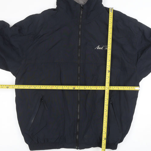 Mark Todd Men’s Black L Waterproof Windbreaker Jacket with Logo