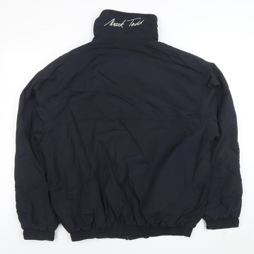 Mark Todd Men’s Black L Waterproof Windbreaker Jacket with Logo