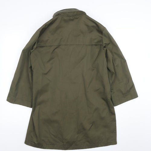 Axcent Women’s Green Parka Coat L Long Sleeve Zip Jacket