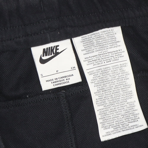 Nike Men's Black Jogger Sweatpants Size S Fleece Drawstring Tapered