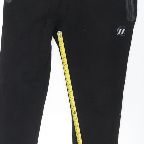 Superdry Sport Men's Black Jogger Trousers Medium Zip Pocket Drawstring