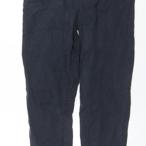 Tu Women Black 10S Chino Twill Stretch Tapered Trousers