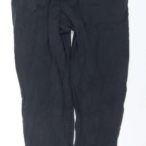 Tu Women Black 10S Chino Twill Stretch Tapered Trousers