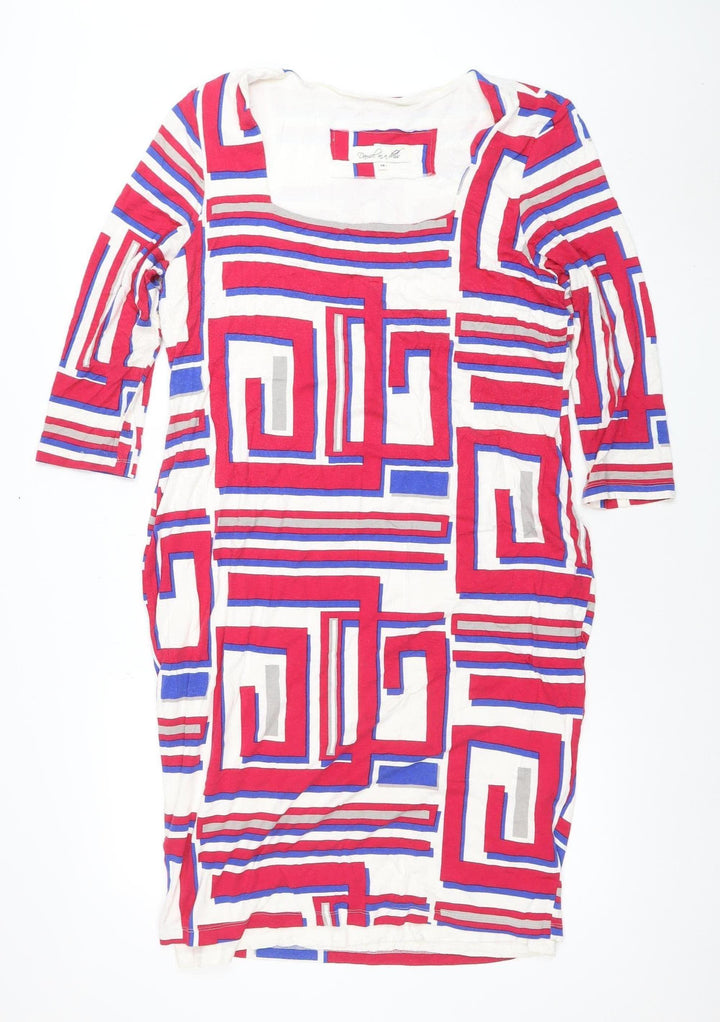 Damsel in a Dress Women Multicoloured Size 18 Geometric Shift Dress