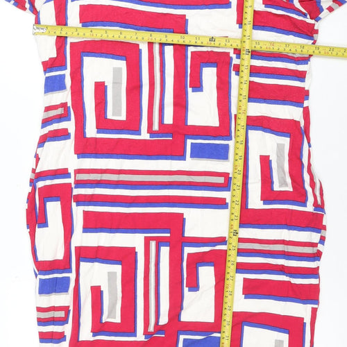 Damsel in a Dress Women Multicoloured Size 18 Geometric Shift Dress