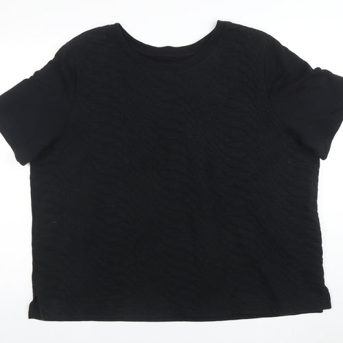 Old Navy Women's Black 2XL Short Sleeve Basic T-Shirt