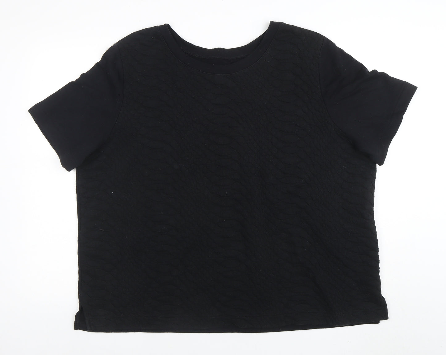 Old Navy Women's Black 2XL Short Sleeve Basic T-Shirt