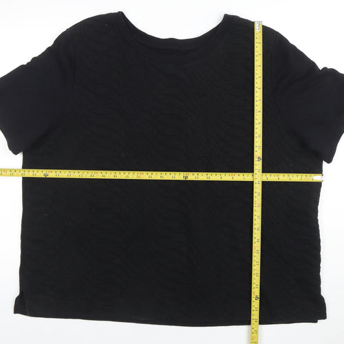 Old Navy Women's Black 2XL Short Sleeve Basic T-Shirt