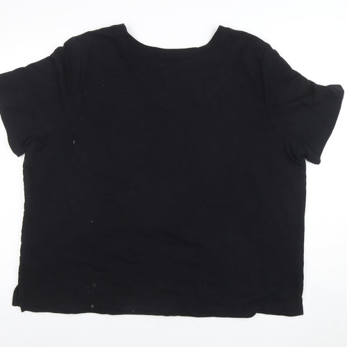 Old Navy Women's Black 2XL Short Sleeve Basic T-Shirt