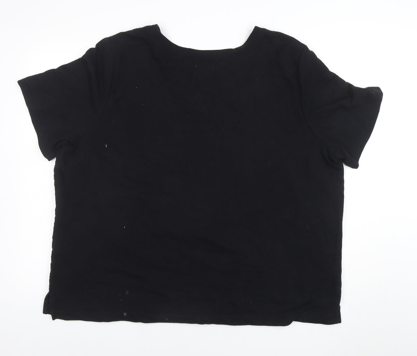Old Navy Women's Black 2XL Short Sleeve Basic T-Shirt