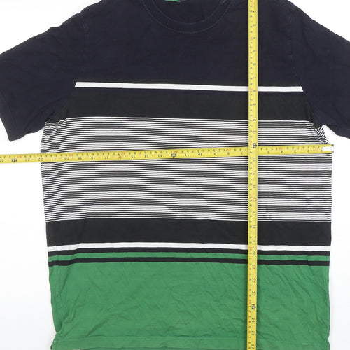 Paul Smith Men's Multicoloured Striped Cotton T-Shirt XL