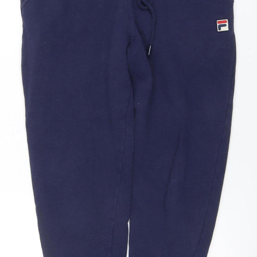 FILA Men's Blue Jogger Fleece Sweatpants Size S Regular Fit