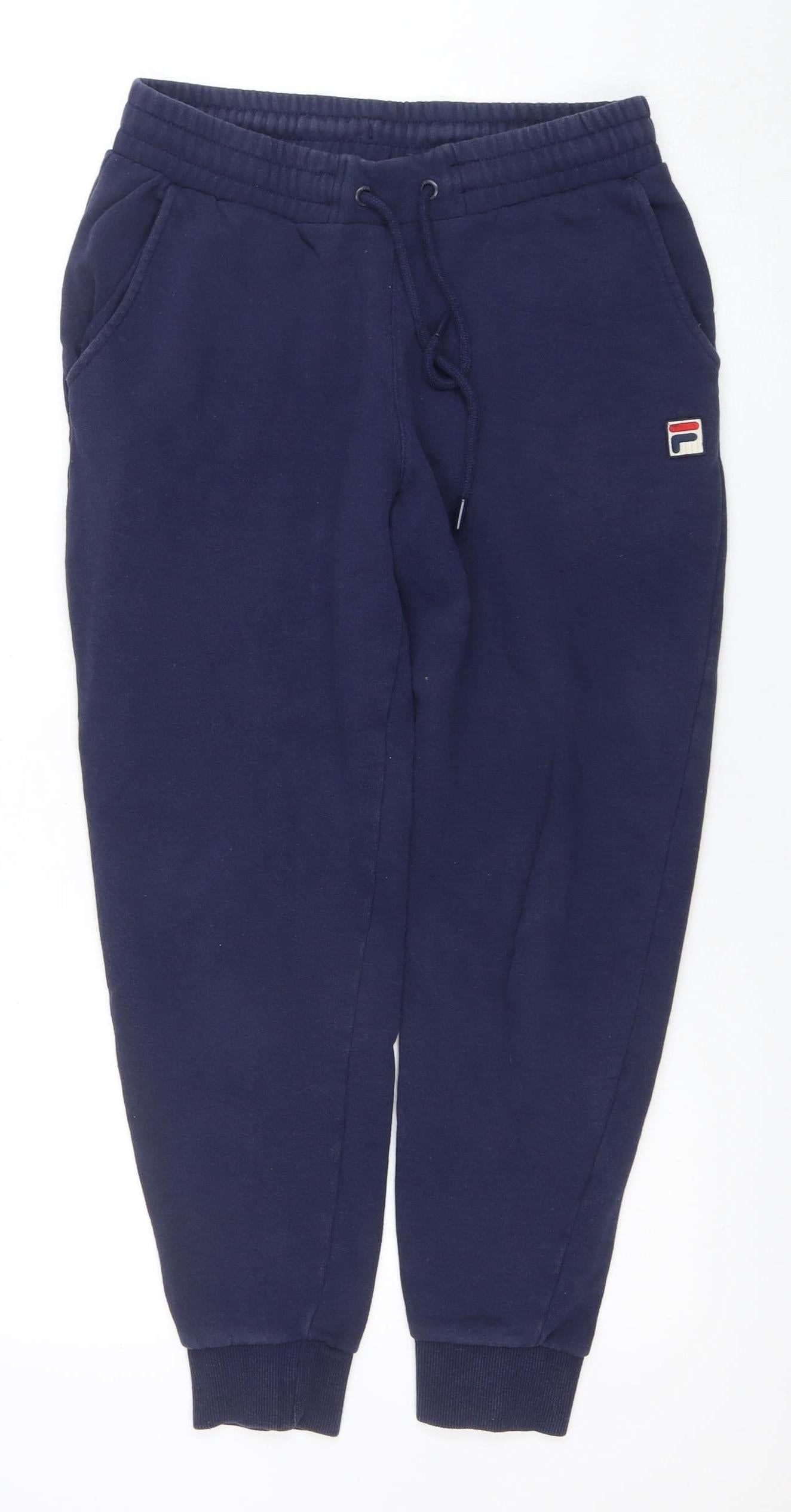 FILA Men's Blue Jogger Fleece Sweatpants Size S Regular Fit