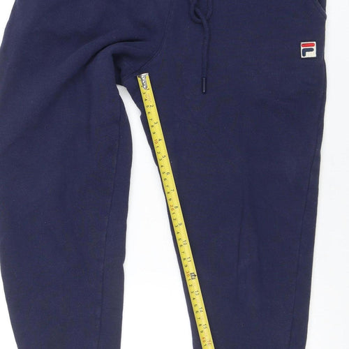 FILA Men's Blue Jogger Fleece Sweatpants Size S Regular Fit
