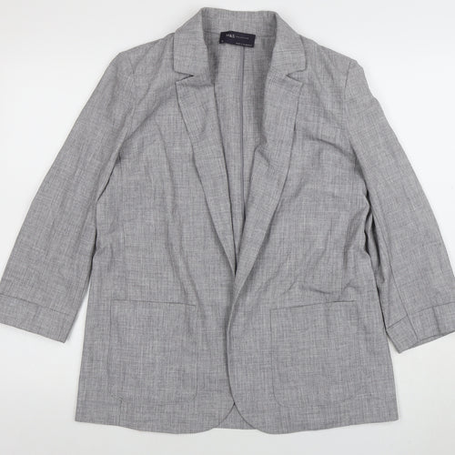 Marks and Spencer Grey Regular Fit Women's Blazer UK 12