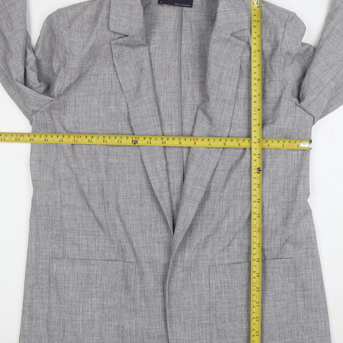 Marks and Spencer Grey Regular Fit Women's Blazer UK 12