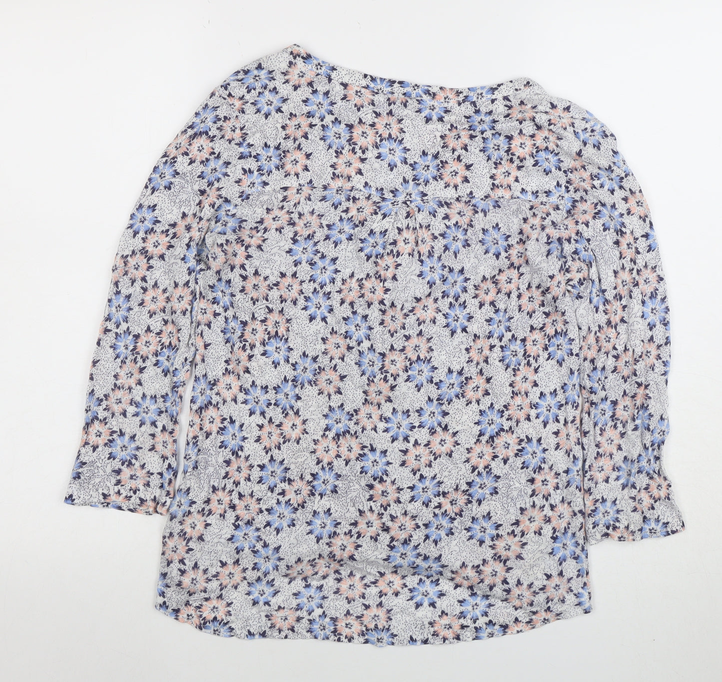 Fat Face Womens Multicoloured Floral Cotton Tunic Blouse Size 12