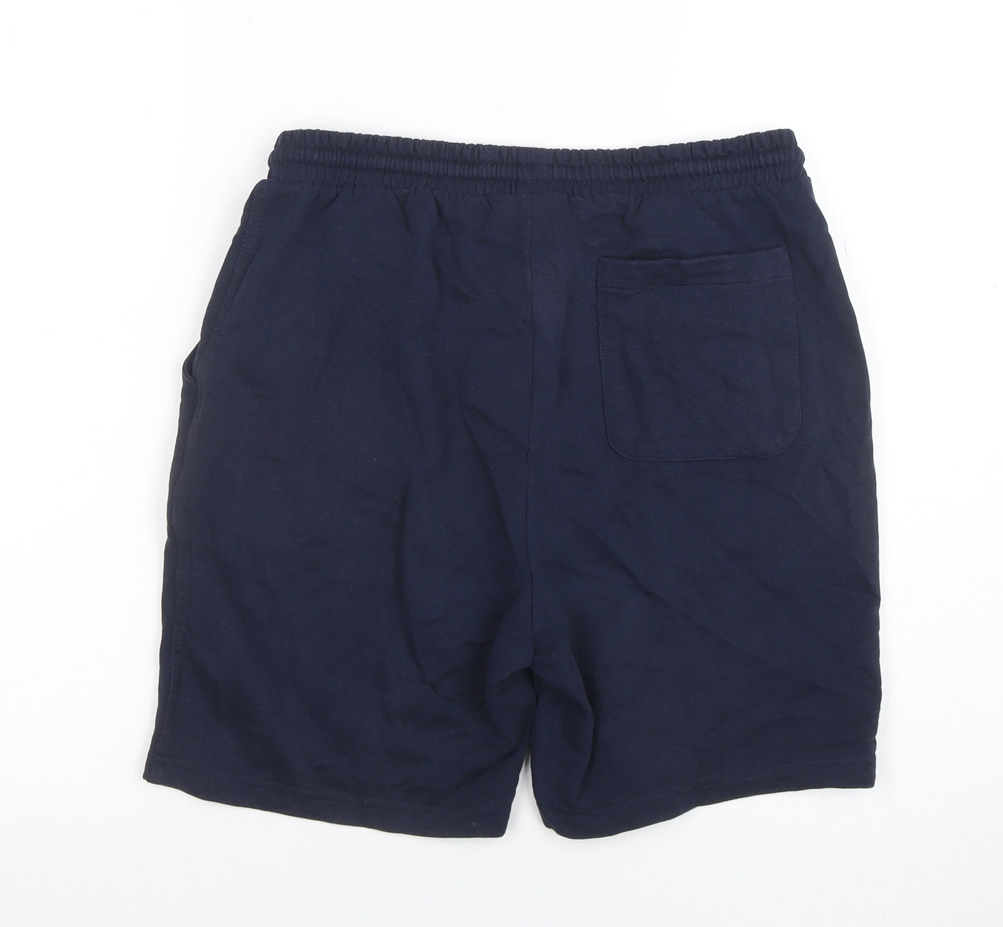 Cotton Traders Men's Navy Blue Sweat Shorts Size S Elastic Waist