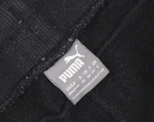 Puma Womens Black Jogger Sweatpants Size L Cotton Blend Gym Trousers