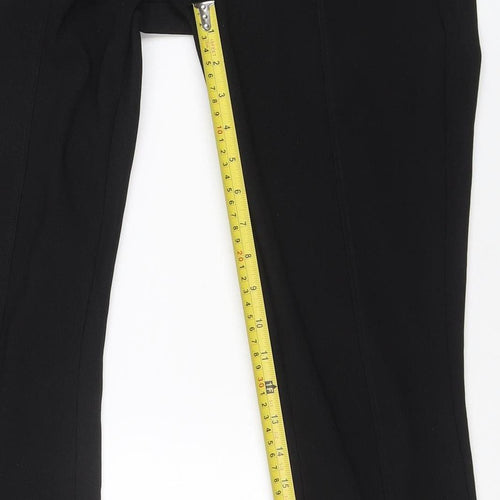 Pull & Bear Women's Black Slim Stretch Trousers Size S 26in Waist