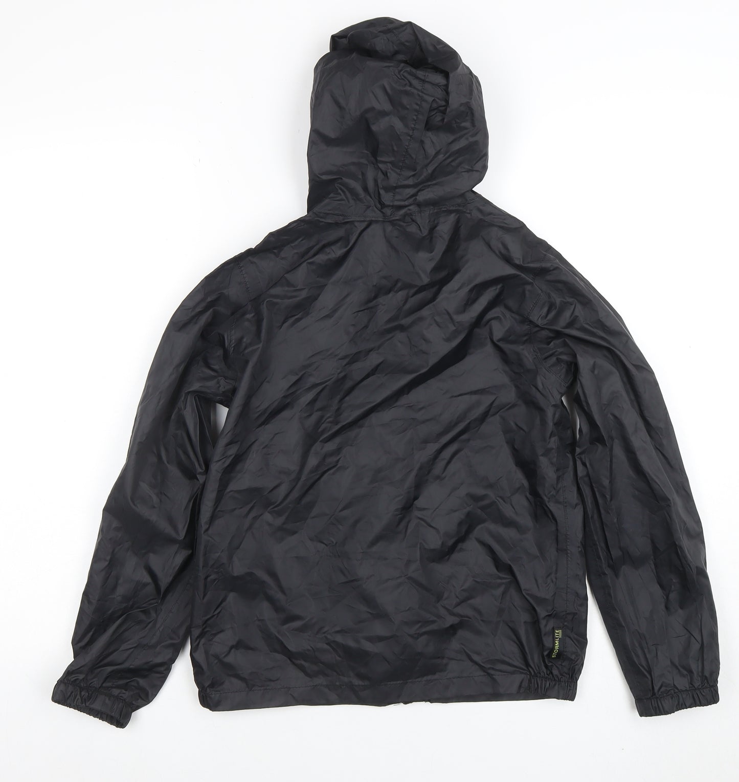 Gelert Boys Black Hooded Windbreaker Jacket 11-12 Years Waterproof Lightweight