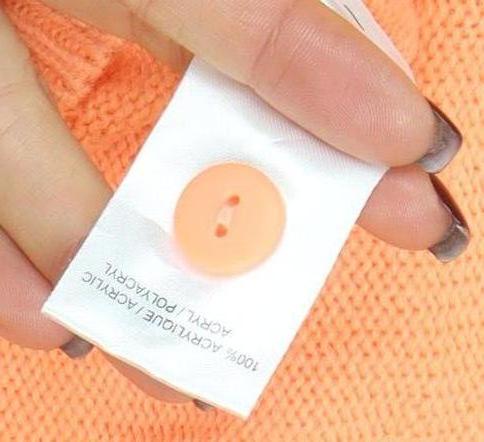 Damart Women Orange V-Neck Button Cardigan XL Acrylic Knit
