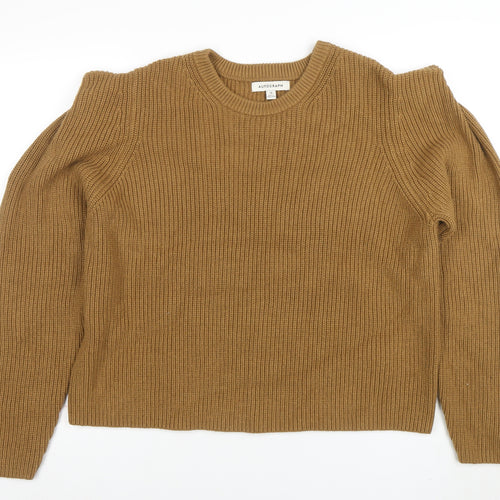 Marks and Spencer Autograph Women Beige Size 18 Ribbed Jumper