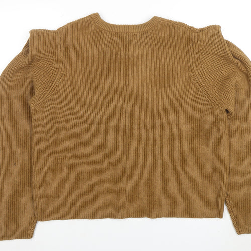 Marks and Spencer Autograph Women Beige Size 18 Ribbed Jumper