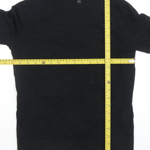 Banana Republic Men's Black XS Crew Neck Cotton Blend Jumper