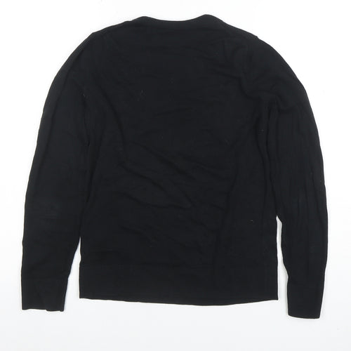 Banana Republic Men's Black XS Crew Neck Cotton Blend Jumper