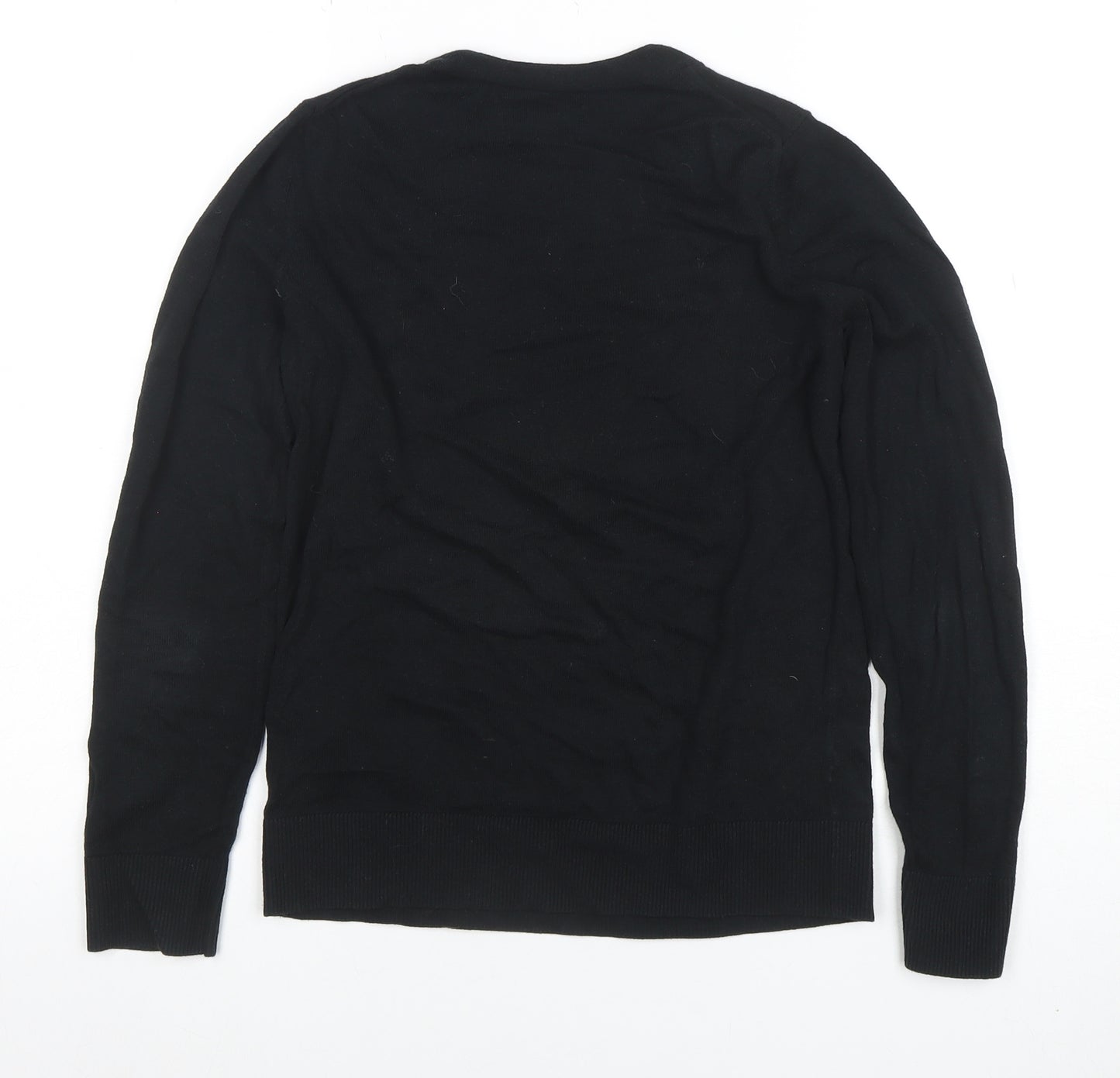 Banana Republic Men's Black XS Crew Neck Cotton Blend Jumper
