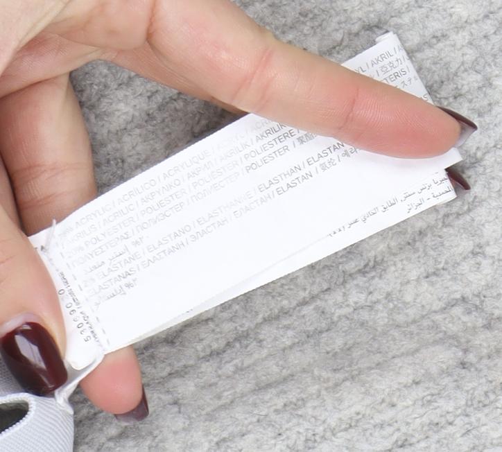 Mango Women Grey Knit Wide-Leg Trousers Size 10