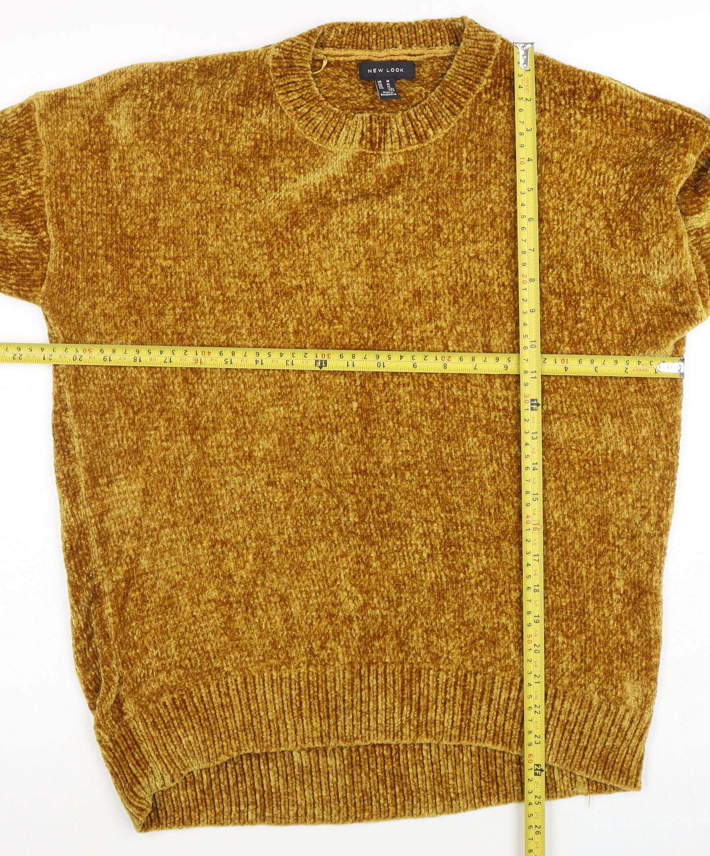 New Look Women's Brown Crew Neck Knit Pullover Jumper Size M