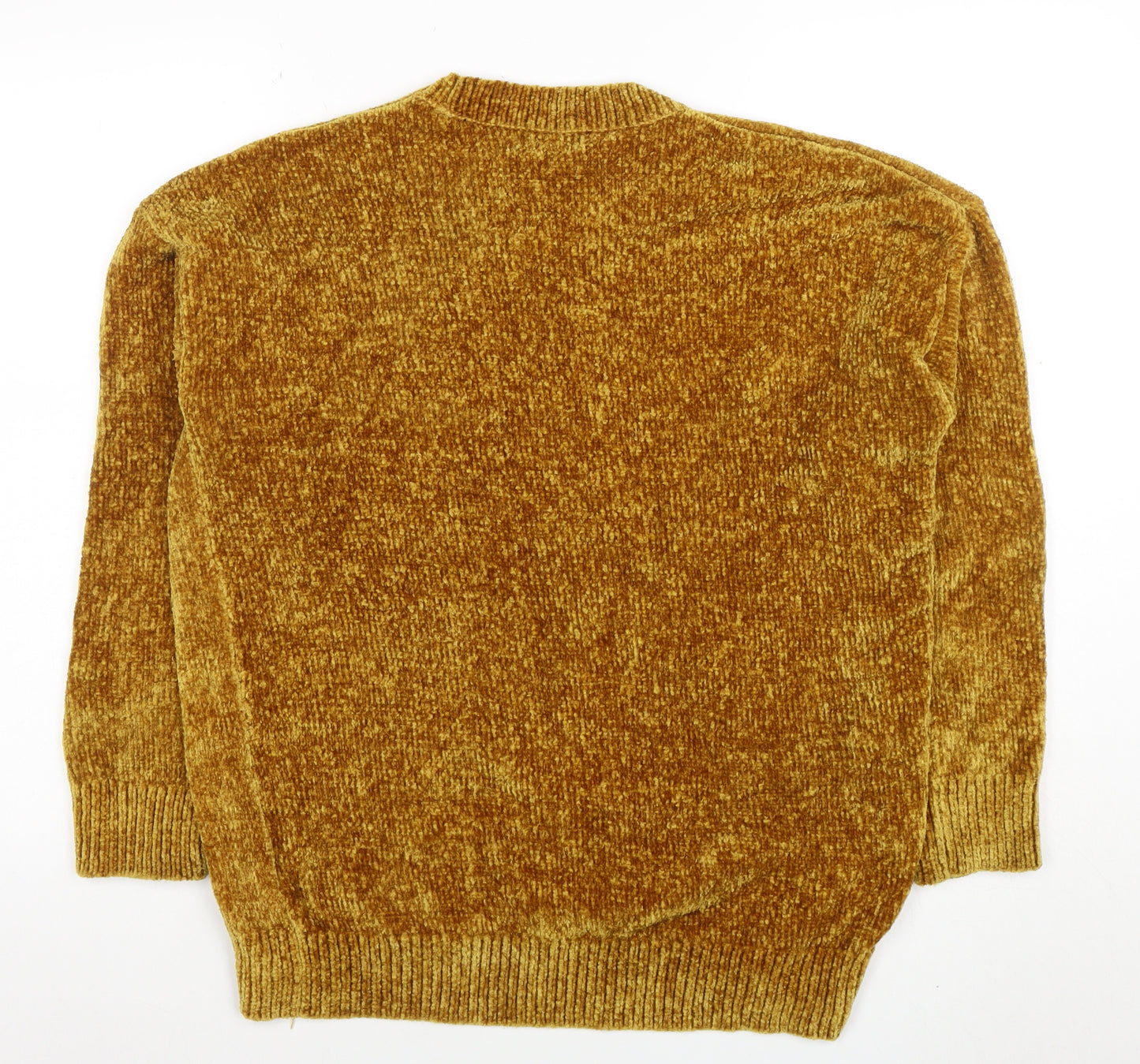 New Look Women's Brown Crew Neck Knit Pullover Jumper Size M