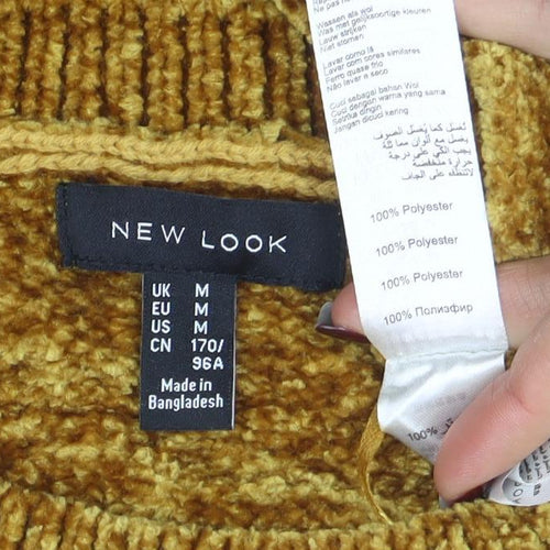 New Look Women's Brown Crew Neck Knit Pullover Jumper Size M