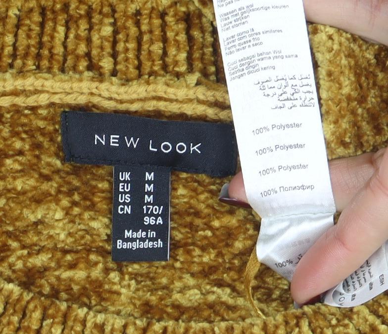 New Look Women's Brown Crew Neck Knit Pullover Jumper Size M