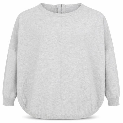 Frost and Leigh Women’s Grey Knit Tunic Long Sleeve Top Size S