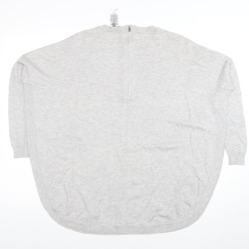 Frost and Leigh Women’s Grey Knit Tunic Long Sleeve Top Size S