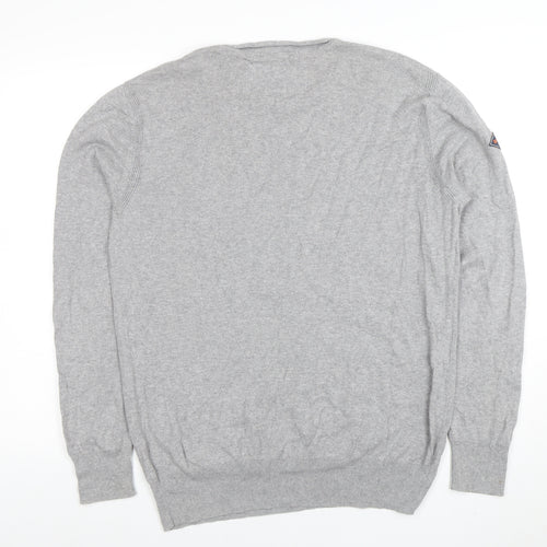 Superdry Men's Grey XL Crew Neck Cotton Cashmere Pullover Jumper